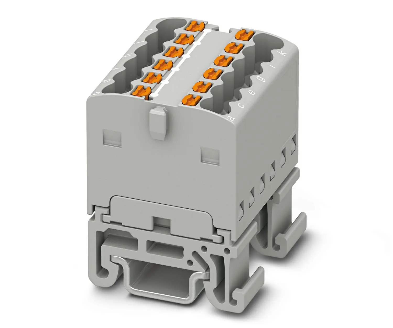 Produktfoto 1 von Phoenix Contact Verteilerblock 12-polig / 500 V 17.5A, Polyamid Grau, IP20