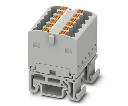 Produktfoto 1 von Phoenix Contact Verteilerblock 12-polig / 500V 17.5A, Polyamid Grau, IP20