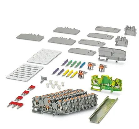 Produktfoto 1 von Phoenix Contact PTME 6 Anschlussklemmenblock DIN-Schiene Grau, 10mm² Einsteck-Anschluss EAC