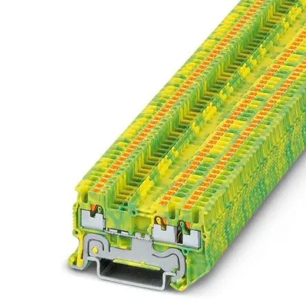 Produktfoto 1 von Phoenix Contact PT 1 Schutzleiterklemme 1 Grün, Gelb, 1.5mm² Einsteck-Anschluss ATEX, IECEx