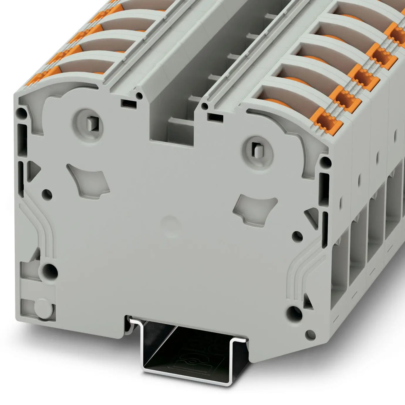 Produktfoto 1 von Phoenix Contact PTPOWER 35 Bauteil-Anschlussklemmenblock 1 Grau, 35 mm², 1 kV Einsteck-Anschluss IECEx/ATEX