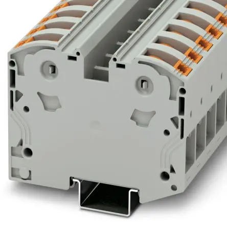 Produktfoto 1 von Phoenix Contact PTPOWER 35 Bauteil-Anschlussklemmenblock 1 Grau, 35mm², 1kV Schraubbefestigung IECEx/ATEX