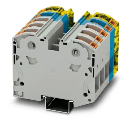 Produktfoto 1 von Phoenix Contact PTPOWER 35 Bauteil-Anschlussklemmenblock 1 Grau, Blau, Schwarz, Gelb, 35mm², 1kV Schraubbefestigung