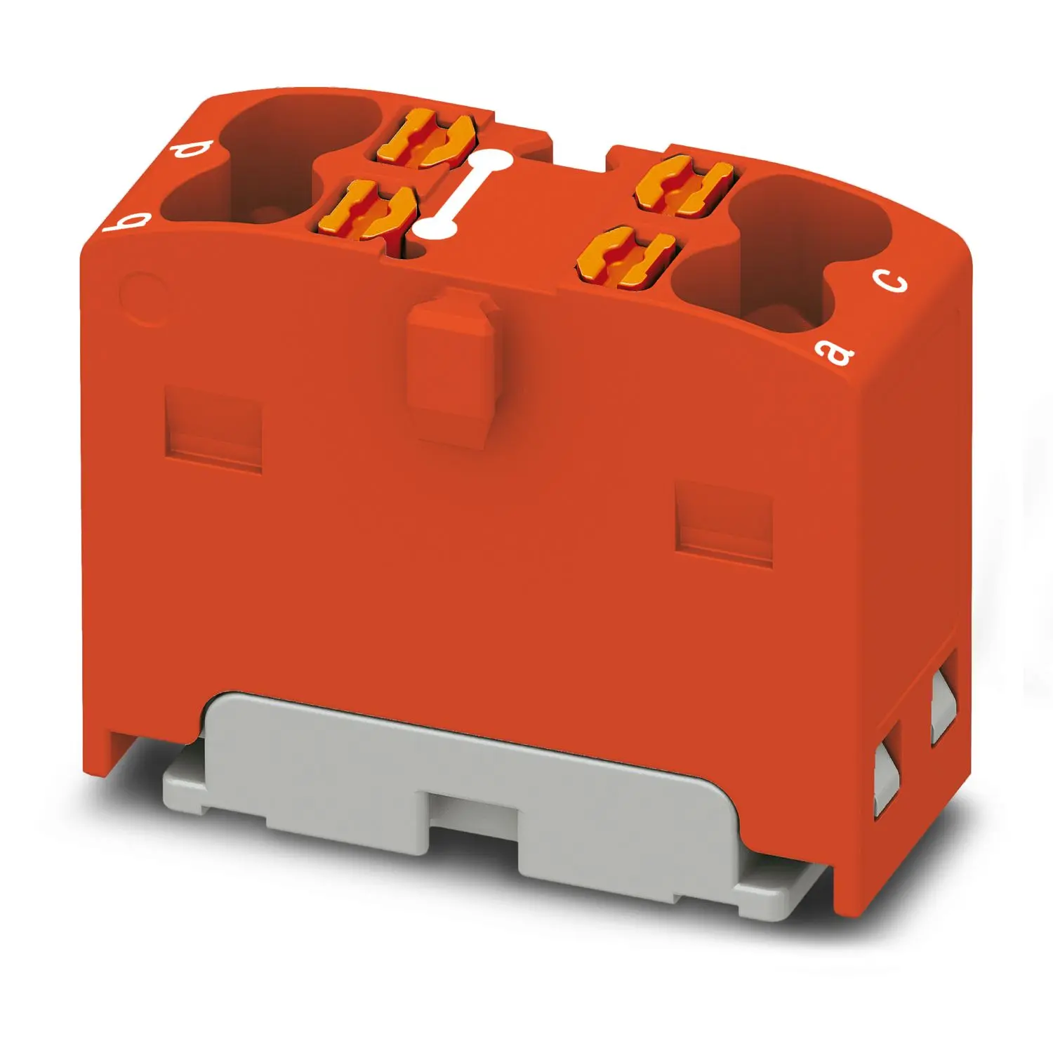 Produktfoto 1 von Phoenix Contact Verteilerblock 4-polig / 450 V 17.5A, Polyamid Rot, IP20