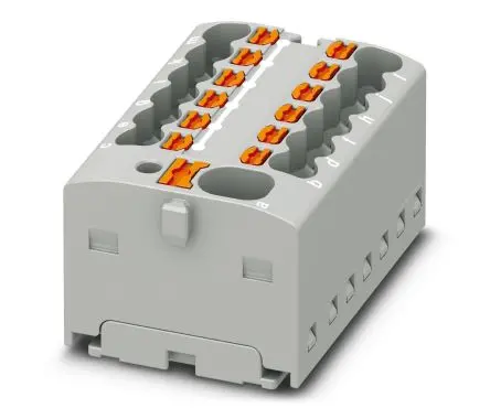 Produktfoto 1 von Phoenix Contact Verteilerblock 13-polig / 450V 17.5A, Polyamid Grau, IP20