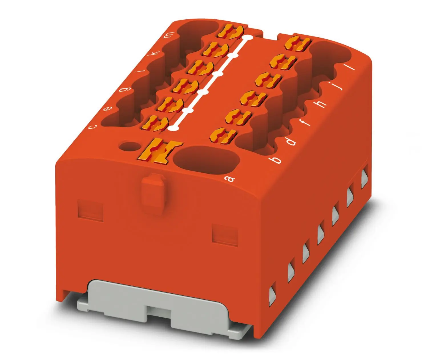 Produktfoto 1 von Phoenix Contact Verteilerblock 13-polig / 450 V 17.5A, Polyamid Rot, IP20