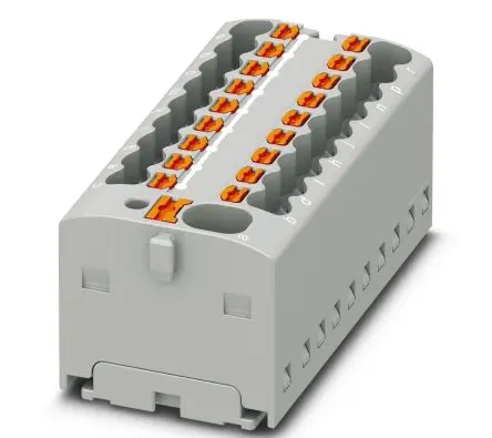Produktfoto 1 von Phoenix Contact Verteilerblock 19-polig / 450V 17.5A, Polyamid Grau, IP20