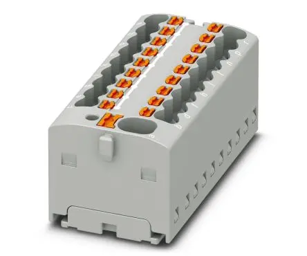 Produktfoto 1 von Phoenix Contact Verteilerblock 19-polig / 450V 17.5A, Polyamid Blau, IP20
