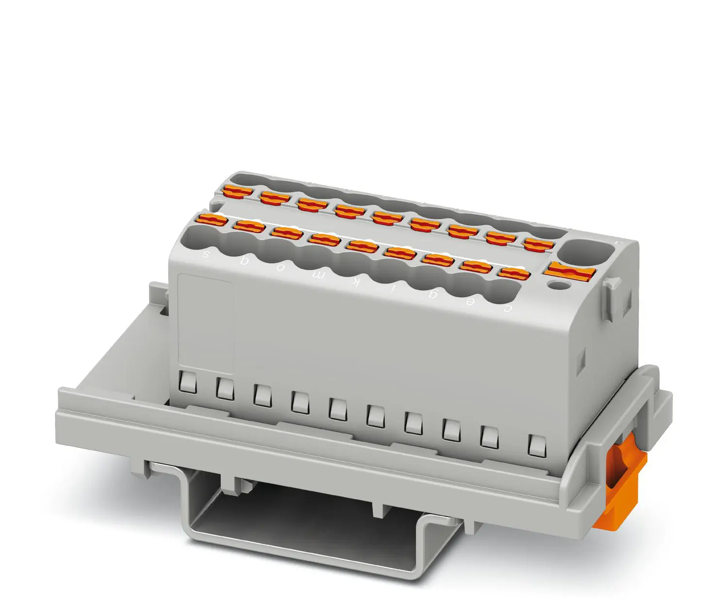 Produktfoto 1 von Phoenix Contact Verteilerblock 19-polig / 500 V 17.5A, Polyamid Grau, IP20