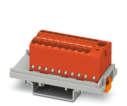 Produktfoto 1 von Phoenix Contact Verteilerblock 19-polig / 500V 17.5A, Polyamid Rot, IP20
