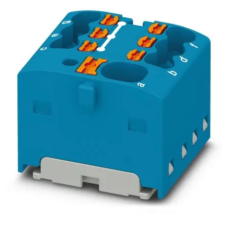 Produktfoto 1 von Phoenix Contact Verteilerblock 7-polig / 450V 17.5A, Polyamid Blau, IP20
