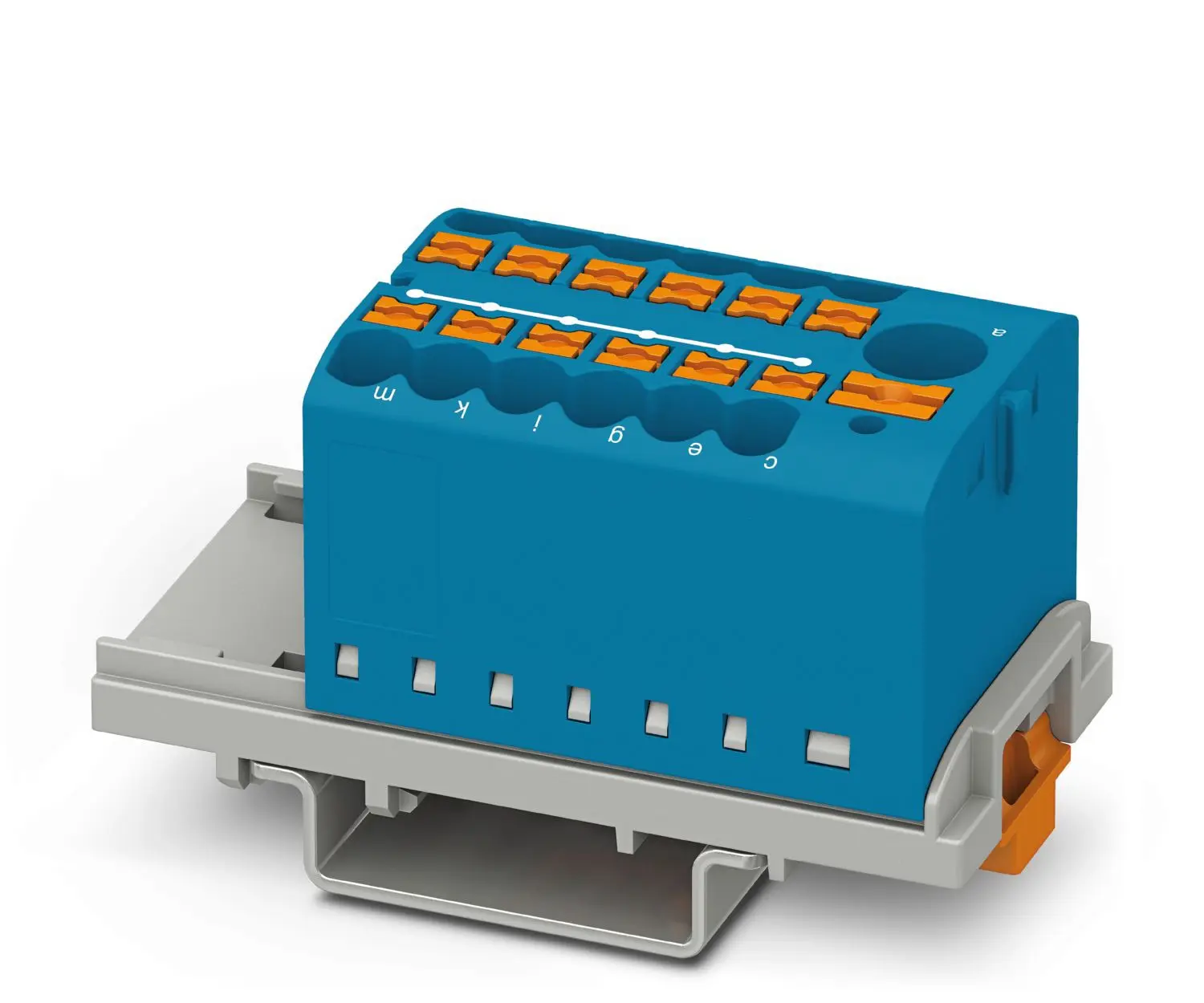 Produktfoto 1 von Phoenix Contact Verteilerblock 13-polig / 690 V 24A, Polyamid Blau, IP20