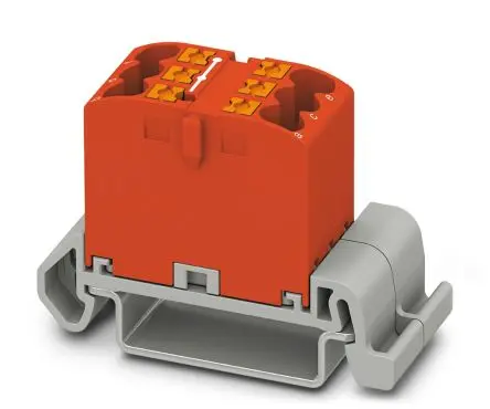 Produktfoto 1 von Phoenix Contact Verteilerblock 6-polig / 690V 32A, Polyamid Grau, IP20