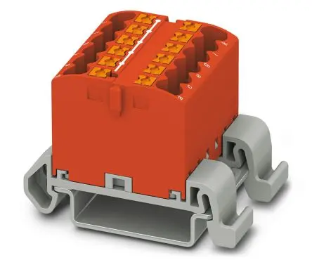 Produktfoto 1 von Phoenix Contact Verteilerblock 12-polig / 690V 24A, Polyamid Blau, IP20