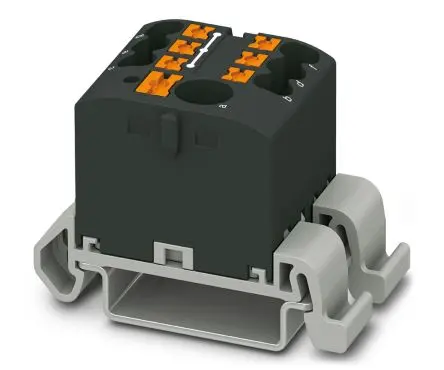Produktfoto 1 von Phoenix Contact Verteilerblock 7-polig / 690V 24A, Polyamid Schwarz, IP20