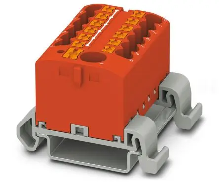 Produktfoto 1 von Phoenix Contact Verteilerblock 13-polig / 690V 24A, Polyamid Blau, IP20