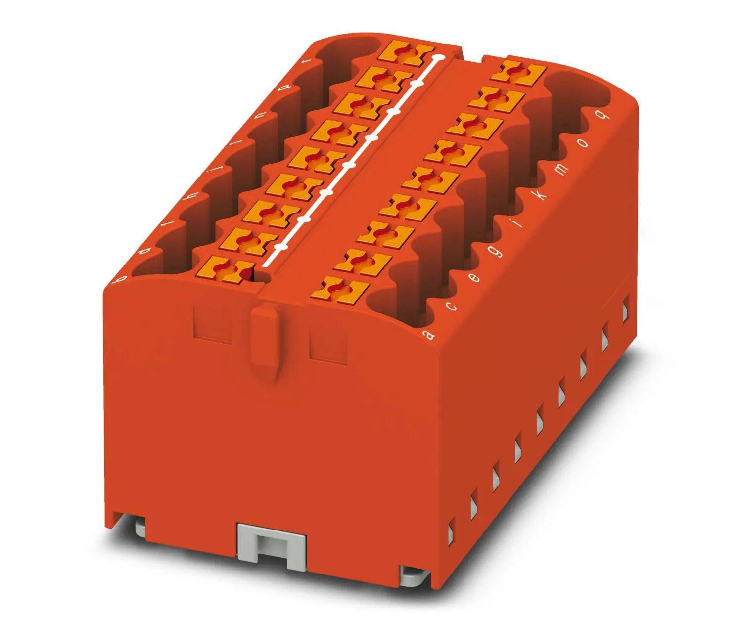 Produktfoto 1 von Phoenix Contact Verteilerblock 18-polig / 450 V 24A, Polyamid Rot, IP20