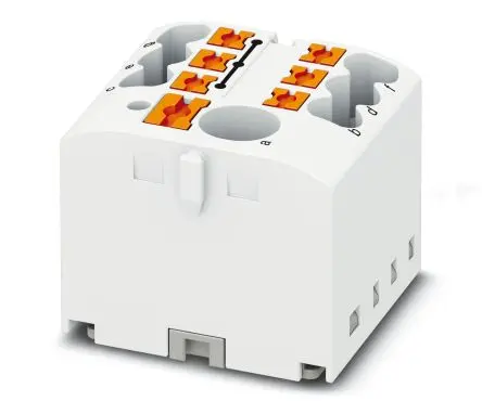 Produktfoto 1 von Phoenix Contact Verteilerblock 7-polig / 450V 24A, Polyamid Weiß, IP20