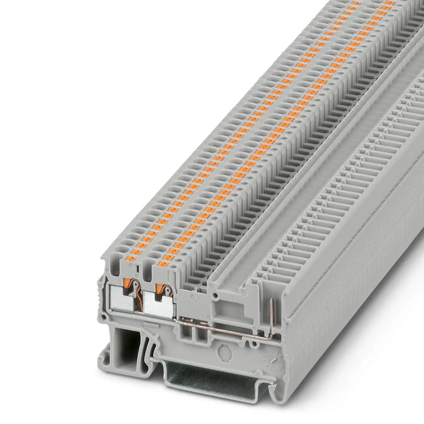 Produktfoto 1 von Phoenix Contact PT 1 Bauteil-Anschlussklemmenblock 1 Grau, 1.5 mm², 500 V Einsteck-Anschluss