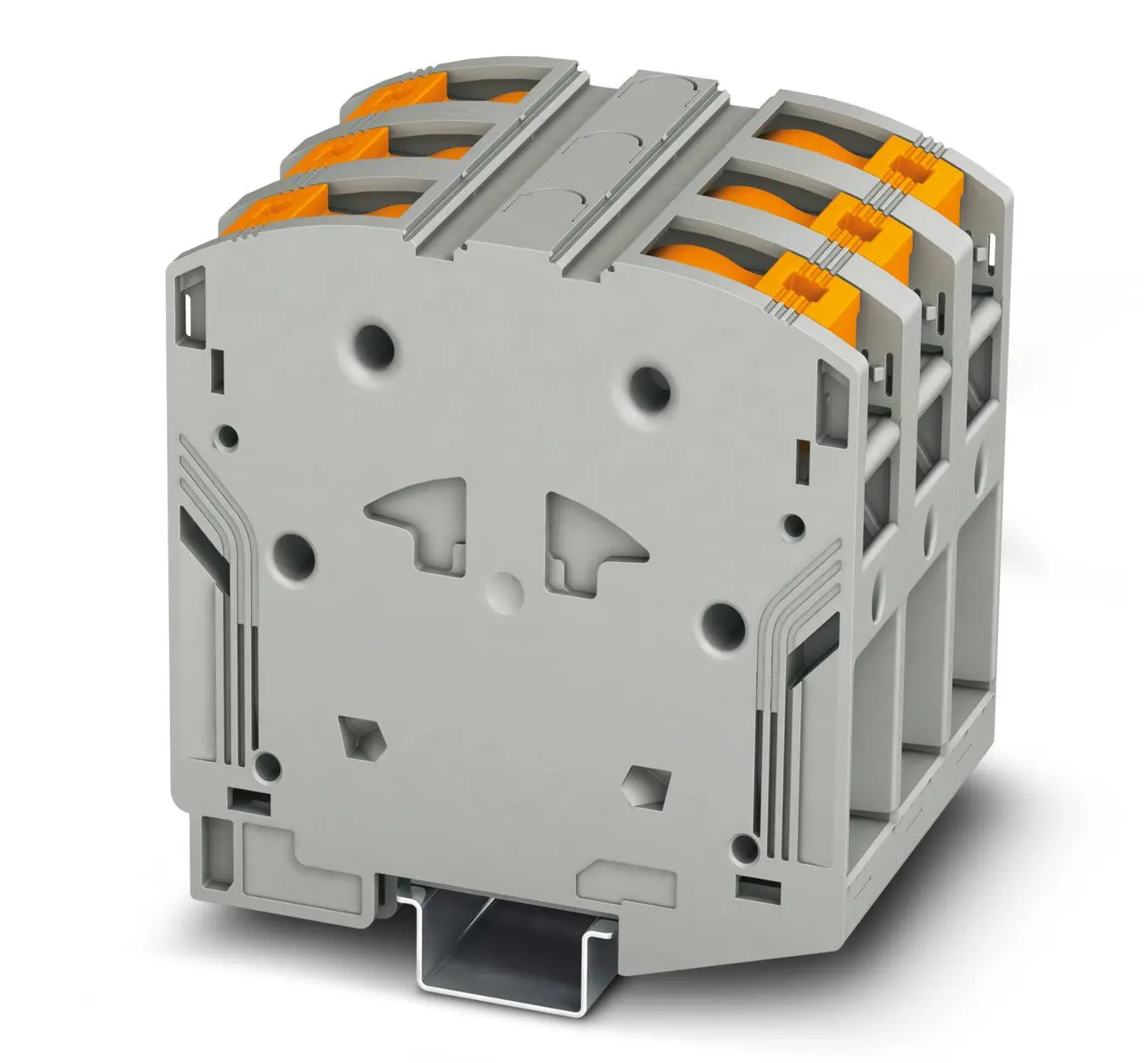 Produktfoto 1 von Phoenix Contact PTPOWER 50 Bauteil-Anschlussklemmenblock 1 Grau, 10 to 70 mm², 1 kV Einsteck-Anschluss