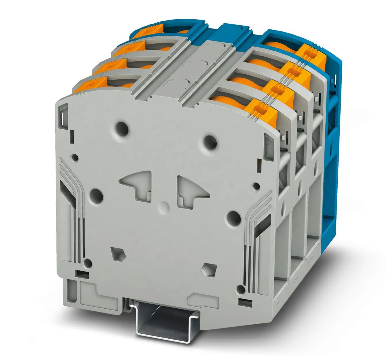 Produktfoto 1 von Phoenix Contact PTPOWER 50 Bauteil-Anschlussklemmenblock 1 Blau, Grau, 10 to 70 mm², 1 kV Einsteck-Anschluss