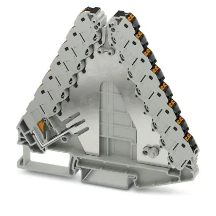 Produktfoto 1 von Phoenix Contact PTRVB 8-FI Anschlussklemmenblock DIN-Schiene 8 Grau, 0.14mm², 6 mm², 250V Einsteck-Anschluss