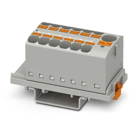 Produktfoto 1 von Phoenix Contact Verteilerblock 13-polig / 800V 63A, Polyamid Grau, IP20