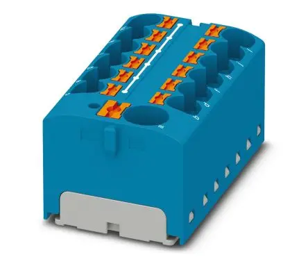 Produktfoto 1 von Phoenix Contact Verteilerblock 13-polig / 450V 32A, Polyamid Schwarz, Gelb, IP20