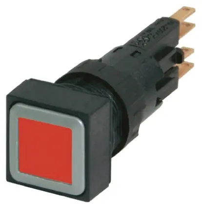 Produktfoto 1 von Eaton RMQ16 Druckschalter Ø 16 mm, Rot Tastend Vierkant Vierkant Kunststoff, IP65