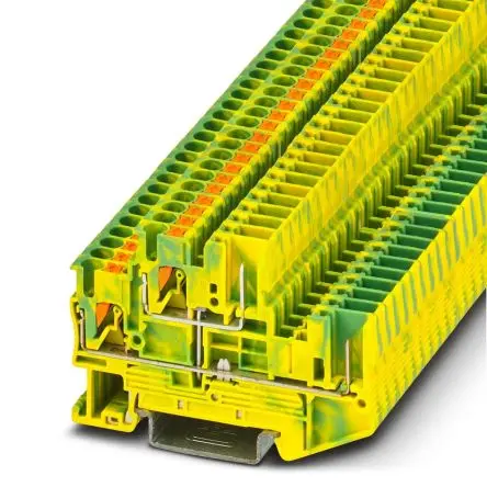 Produktfoto 1 von Phoenix Contact PTTB 2.5/2PPE Doppelstock Reihenklemmen 2 Grün, Gelb, 0.14mm², 4 mm² Steckbar