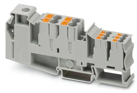 Produktfoto 1 von Phoenix Contact PTU 35/4X6/6X2.5 Anschlussklemmenblock DIN-Schiene 1 Grau, 1.5mm², 50 mm², 200V Schraubbefestigung