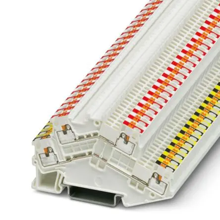 Produktfoto 1 von Phoenix Contact PTTBS 1.5/S-KNX Doppelstock Reihenklemmen 2 Weiß, 0.14mm², 1.5 mm², 500V Einsteck-Anschluss IECEx/ATEX