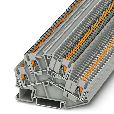 Produktfoto 1 von Phoenix Contact PTTBS 2.5-PV Doppelstock Reihenklemmen 2 Grau, 0.14mm², 4 mm², 500V Einsteck-Anschluss IECEx/ATEX