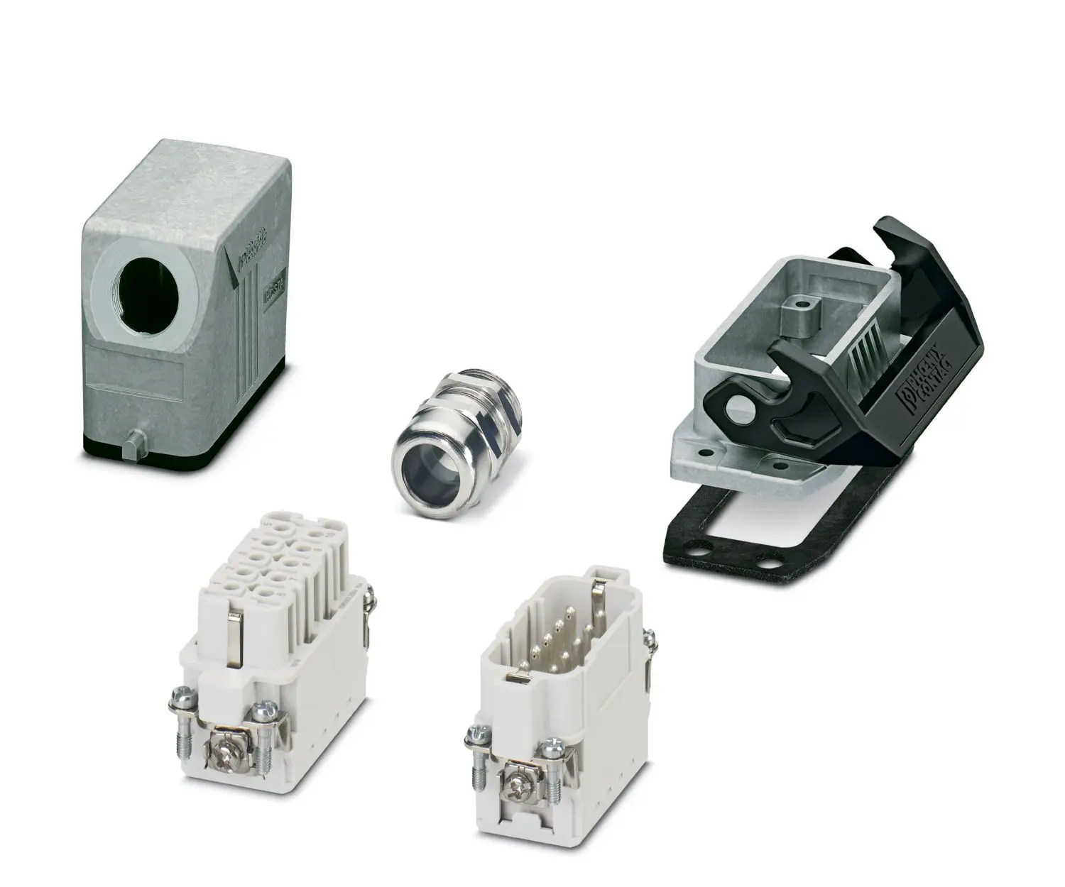 Produktfoto 1 von Phoenix Contact  HC-STA Schwere Steckverbinder Steckverbindersatz, Buchse/Stecker 10-polig / 16A