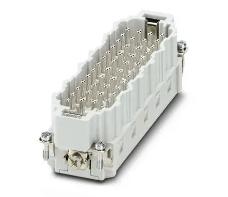 Produktfoto 1 von Phoenix Contact HC-BB46 Industrie-Steckverbinder Kontakteinsatz Stecker, 46-polig 16A, DIN-Hutschiene, Kontakteinsatz