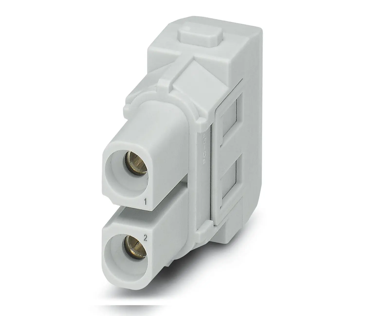 Produktfoto 1 von Phoenix Contact HC-M-02 Robustes Power Steckverbinder-Modul, 2-polig 40A Buchse, Kontakt-Einsatzmodul für