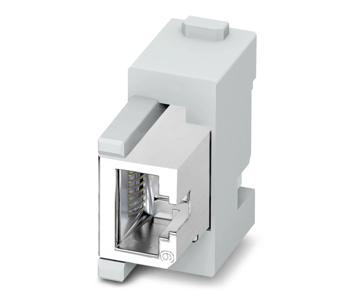 Produktfoto 1 von Phoenix Contact HC-M-RJ45 Kontakteinsatz 1A Buchse, Kontakt-Einsatzmodul für Stromversorgungssteckverbinder in robuster