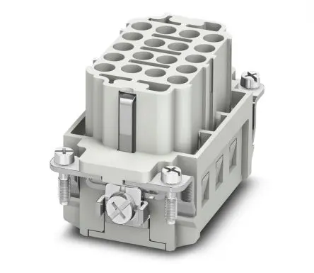Produktfoto 1 von Phoenix Contact HC-BB18 Industrie-Steckverbinder Kontakteinsatz Buchse, 18-polig 16A, Kabel, Kontakteinsatz für