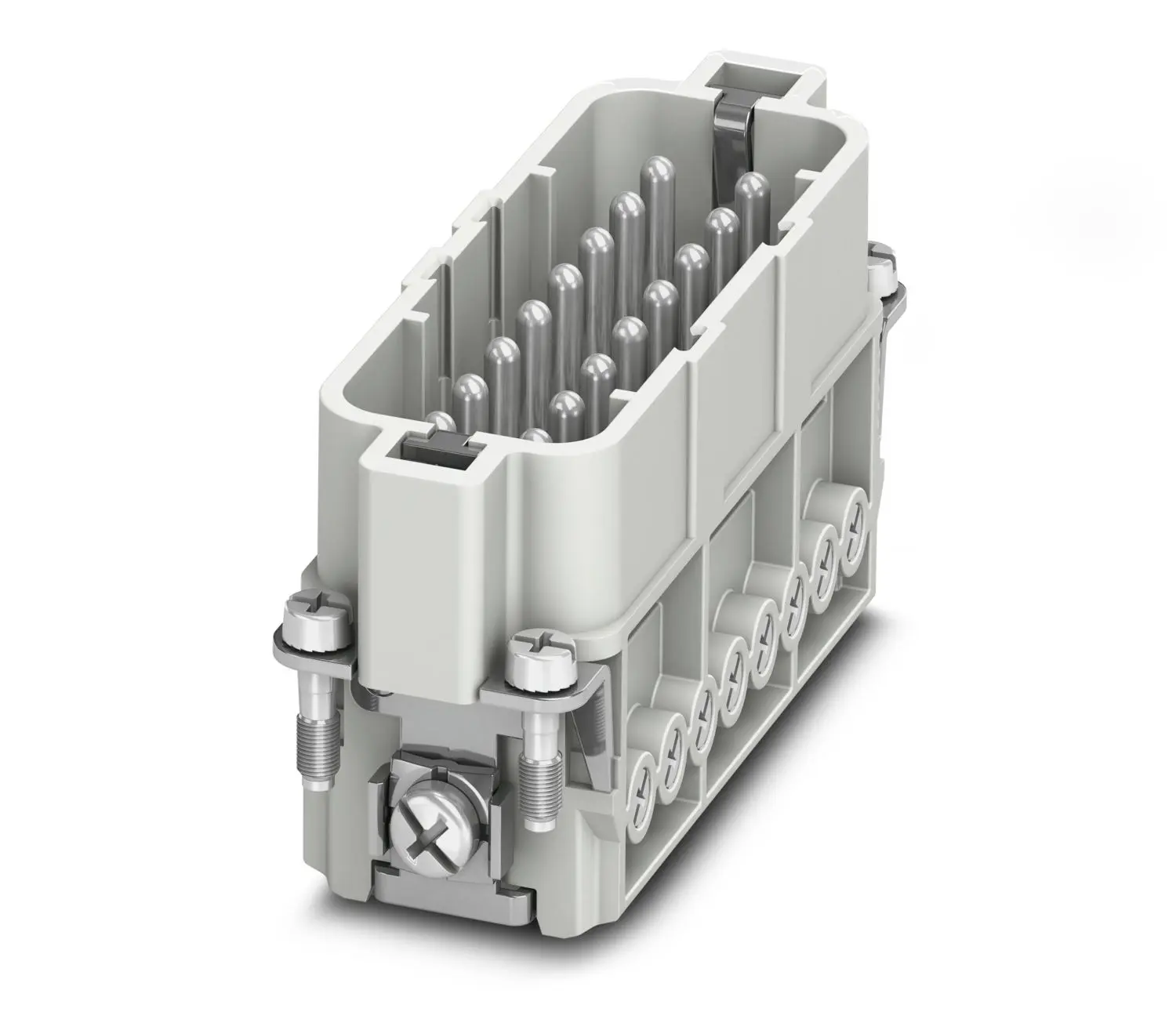 Produktfoto 1 von Phoenix Contact HC-A16 Industrie-Steckverbinder Kontakteinsatz, 16-polig 16A Stecker, Kontakteinsatz für