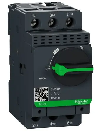 Produktfoto 1 von Schneider Electric TeSyS GV Motorschutzschalter, 1.6A, 32 A Schutzschalter 690V ac 89mm x 45 mm TeSys GV2 mit Magnetisch