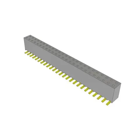 Produktfoto 1 von Samtec SSW Leiterplattenbuchse gewinkelt Oberfläche 50-polig / 2-reihig, Raster 2.54 mm Lot