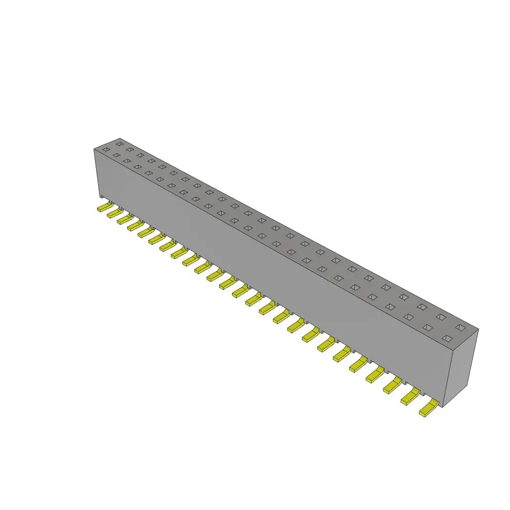 Produktfoto 1 von Samtec SSW Leiterplattenbuchse gewinkelt Oberfläche 50-polig / 2-reihig, Raster 2.54 mm Lot