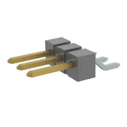 Produktfoto 1 von Samtec TSM Stiftleiste Horizontal, 3-polig / 1-reihig, Raster 2.54 mm Raster Oberfläche, Platine-Platine, Unisoliert