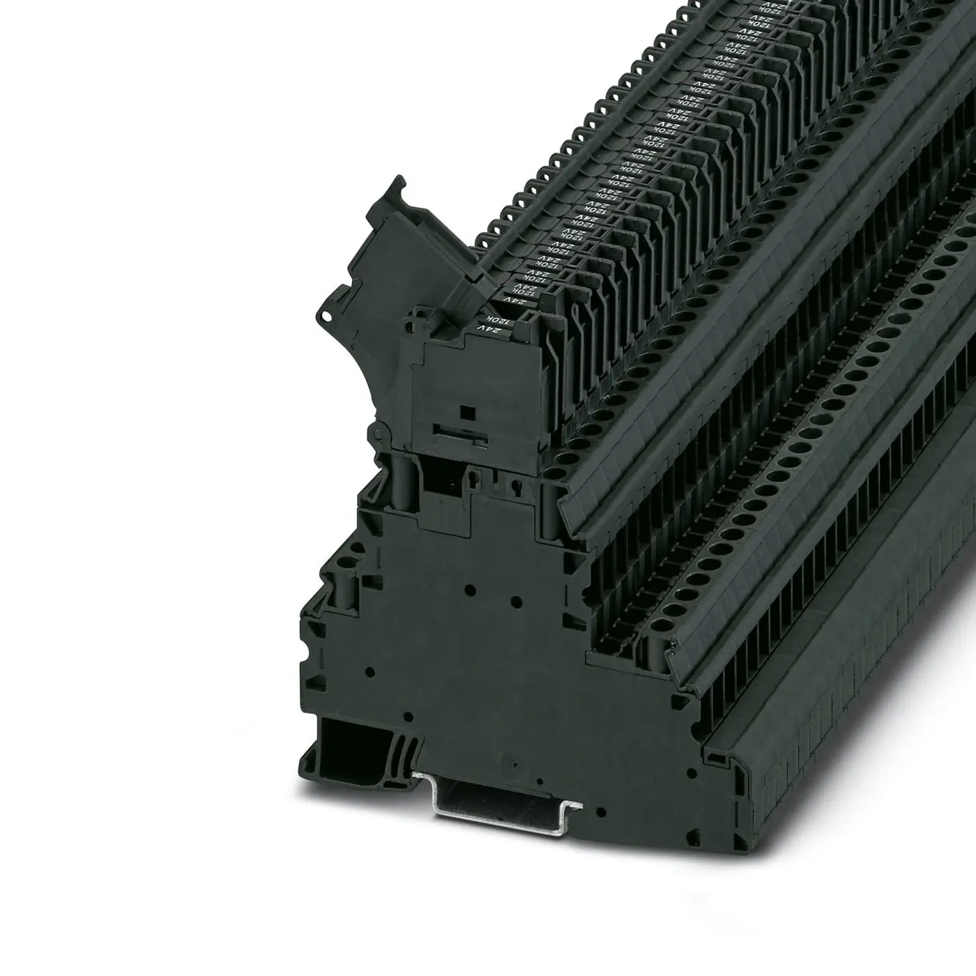 Phoenix Contact UT 4 - L/HESILED Reihenklemme mit Sicherungshalter 2 Schwarz, 4 mm², 12 → 30 V ac/dc