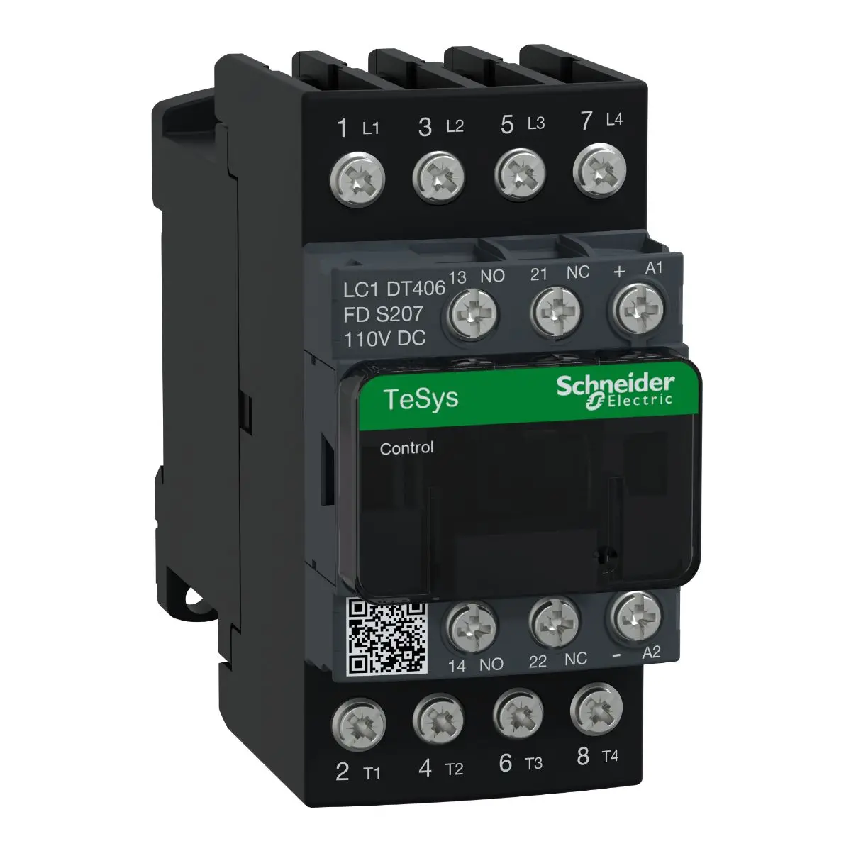 Produktfoto 1 von Schneider Electric TeSys D Wendeschütz 110 V dc-Spule, 4-polig, 690V / 40 A 110 V dc 4 Schließer Umkehrend