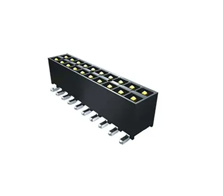 Samtec IPT1 Leiterplattenleiste gewinkelt, 30-polig / 2-reihig, Raster 2.54 mm Raster Durchsteckmontage,