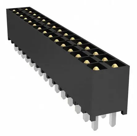 Samtec IPT1 Leiterplattenleiste gewinkelt, 40-polig / 2-reihig, Raster 2.54 mm Raster Durchsteckmontage,