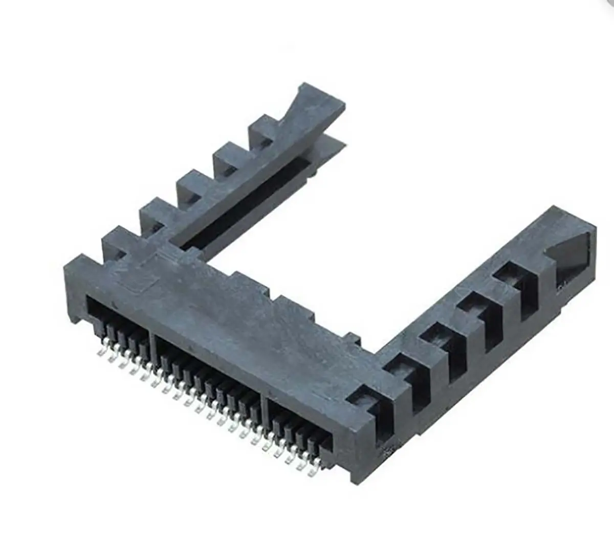 Produktfoto 1 von Samtec Serie MB1 Kantensteckverbinder Buchse, 1 mm, 30-polig, 1-reihig, gewinkelt, SMD Lot