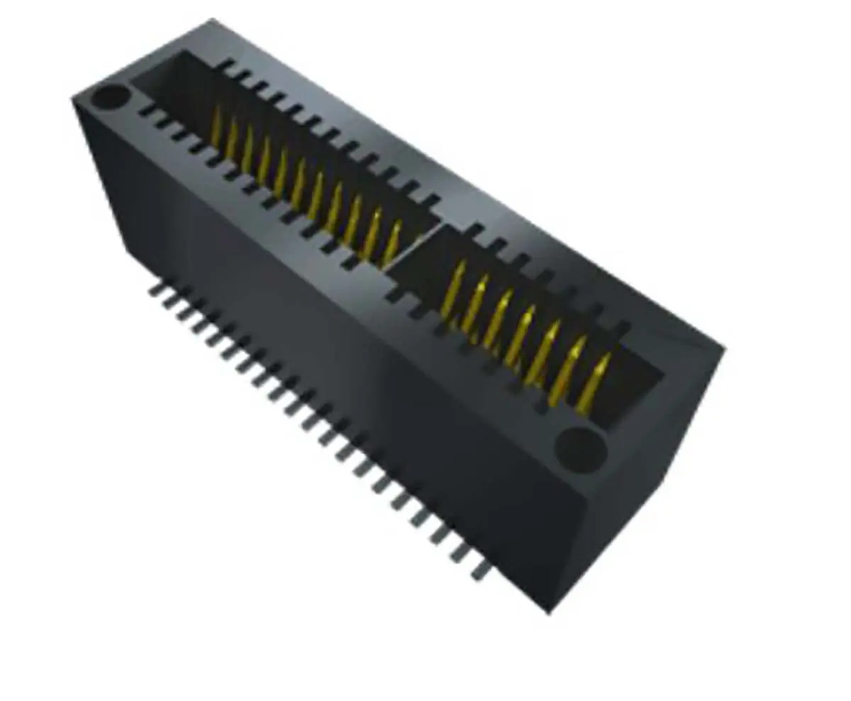 Produktfoto 1 von Samtec Serie MEC1 Kantensteckverbinder Buchse, 1 mm, 20-polig, 1-reihig, Vertikal, SMD Lot
