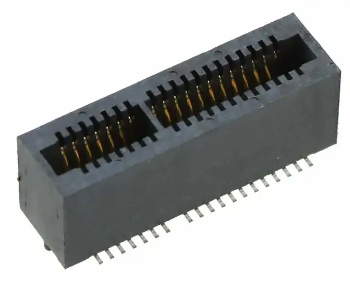 Produktfoto 1 von Samtec Serie MEC1 Kantensteckverbinder Buchse, 1 mm, 40-polig, 1-reihig, Vertikal, SMD Lot